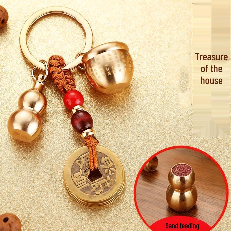 Брелок-подвеска «Год Змеи. Банка Байфу»: Подвеска Фу Лу Гуа, привлекающая богатство