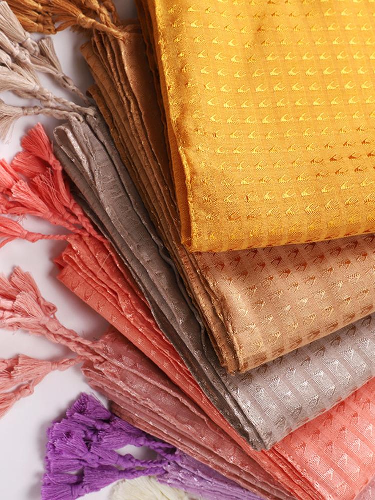 Новый летний женский шелковый шарф однотонный шаль хиджаб для женщин мусульманок бандана шарф парео пляжное покрывало шарфы