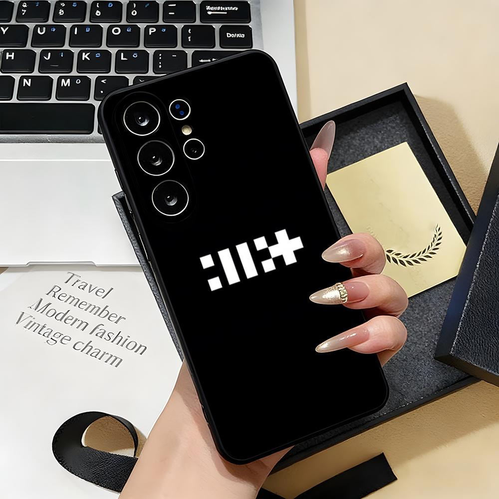 Чехол для телефона KPOP I-ILLIT для Samsung S26 S25 S24 FE S23 S22 S21 Plus S20 Ultra Note20Ultra Черный Мягкий чехол
