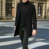 Autumn and Winter Men's Windbreaker British Long Sleeved Woolen Coat Fashion Trend Coat Suit Single Breasted