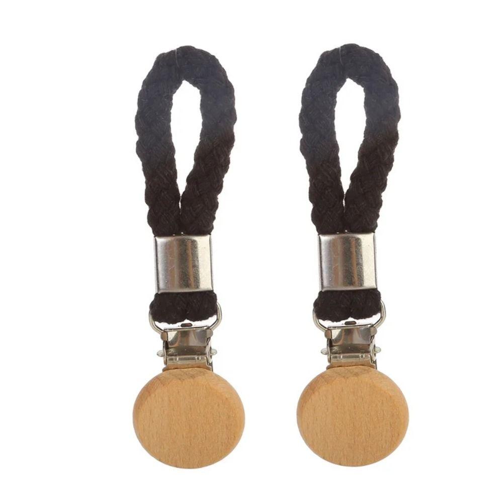 4Pcs Braided Small Woven Rope Clamps Wear-resistant Hand Towel Hanger Towel Hanging Clips  Laundry