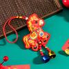 2026 Chinese New Year Horse Lucky Hanging Pendant Zodiac Animal Feng Shui Charm with Tassel/Bell for Spring Festival Wedding Party Car Tree Decor