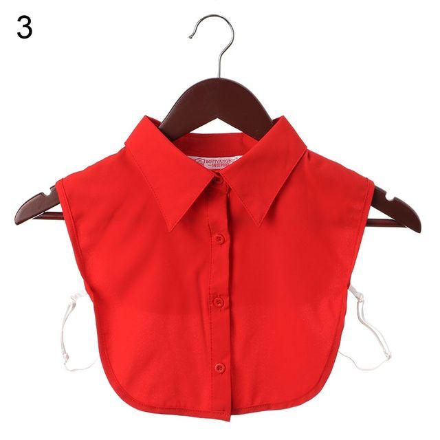 Front Tie White Fake Collar Stand Beads Detachable Collar Fake Women Vintage Crystal Lace Ladies False Blouse Collar Half Shirt