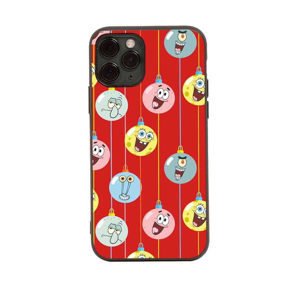 Чехол для OPPO Reno 8 6 5 Pro Find X3 A17 A3 A31 A38 A40 A53 A54 A55 A74 A76 A78 A77 A80 A94 A95 A96 Lite Черный Мягкий Чехол SI40 Милый Спанч Боб