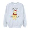 Womens/Ladies Winnie The Pooh Happy Christmas Holly Sweatshirt