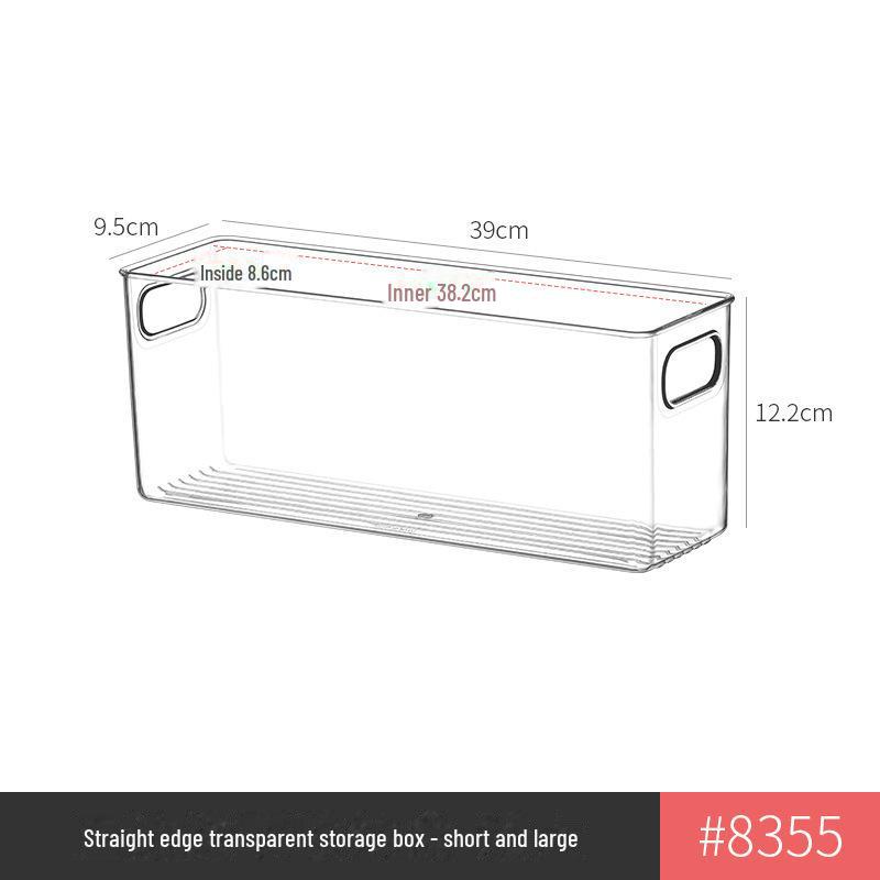 Refrigerator Storage Drawer Box, Food-Grade Transparent PET Basket