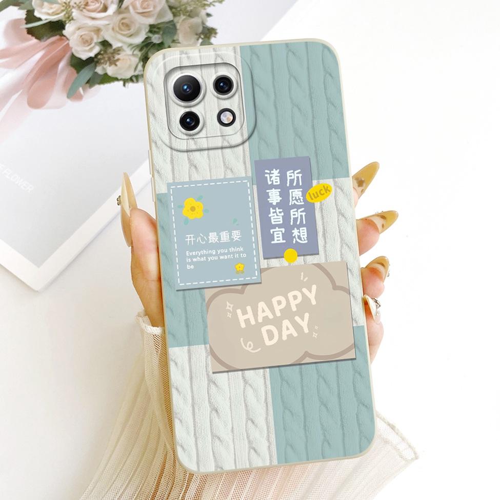 Чехол для Xiaomi Mi 11 Lite Чехол для Xiaomi Mi 11 Lite 5G Модный Мультяшный Милый Смешной Расписной Силиконовый Чехол для Телефона