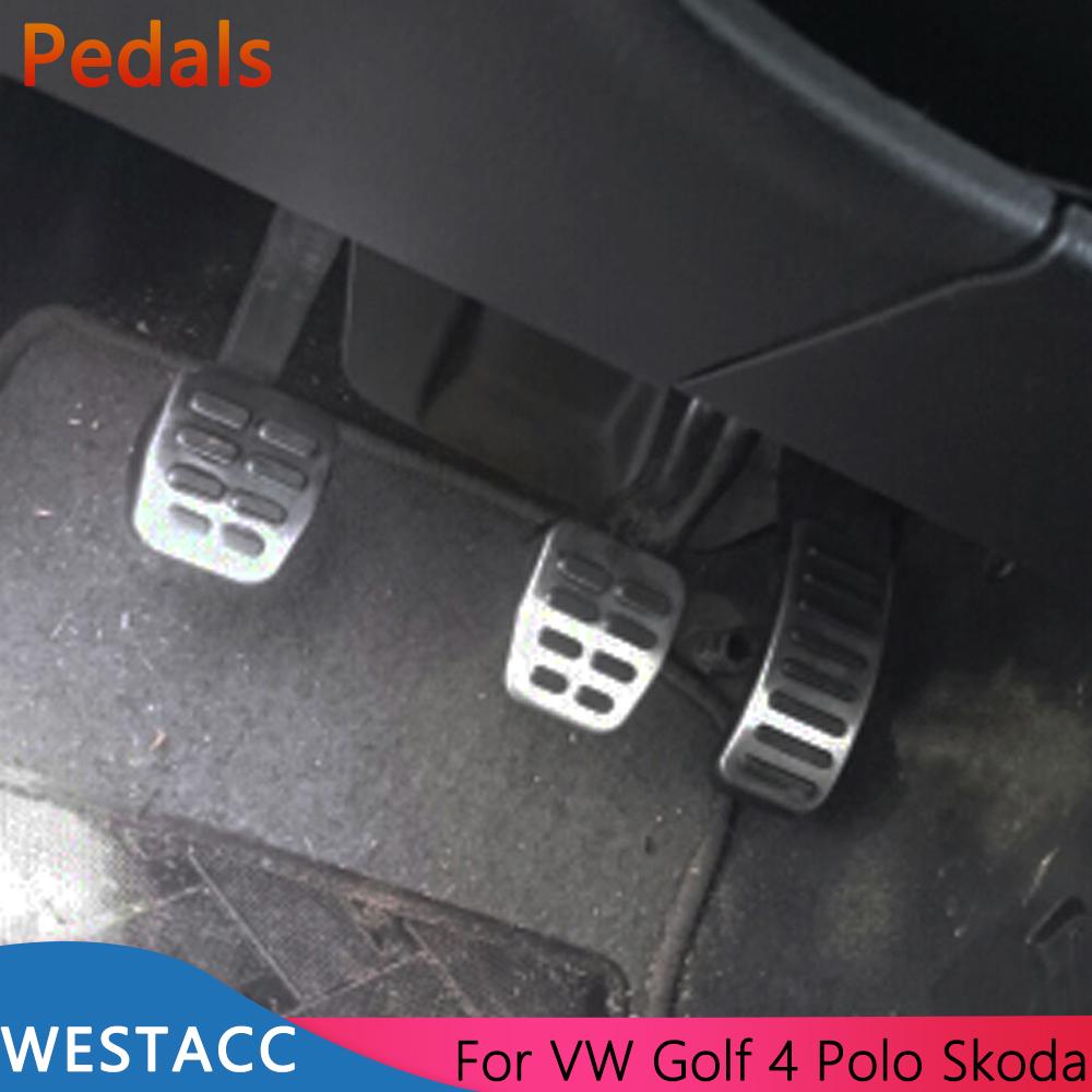 Педали автомобиля, педаль акселератора, педаль тормоза, чехол для Volkswagen VW Polo Beetle Jetta MK4 Bora Golf 4 Vento для Skoda Octavia 1U