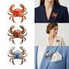 Metal Metal Pin 3D Relief Lapel Pin Gift Idea Crab Brooch  Hats