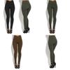 Comfortable Women Fashion Elastic Pants With Large Size And Sexy Button Leggings