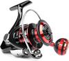 VISPREA Spinning Reel Fishing Reel 2000 3000 4000 5000 6000 7000 Lightweight Freshwater Fishing Sea Fishing Gear Ratio Maximum Drag Force Handle Left