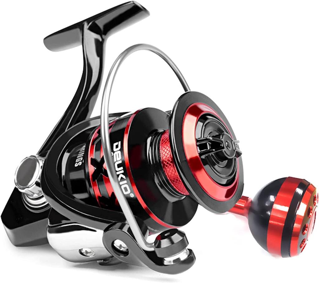 VISPREA Spinning Reel Fishing Reel 2000 3000 4000 5000 6000 7000 Lightweight Freshwater Fishing Sea Fishing Gear Ratio Maximum Drag Force Handle Left
