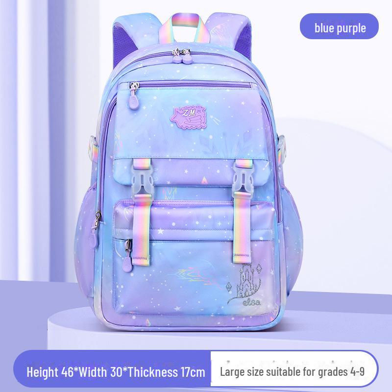 Новый рюкзак Sesame Gradient для девочек, легкий, идеально подходит для 1-6 классов