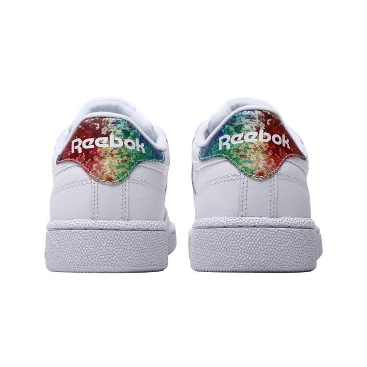 Reebok Club C Rainbow Повседневные низкие кроссовки Унисекс кроссовки Белый DV5303