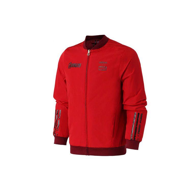 Adidas Neo X Marvel ветрозащитная двусторонняя повседневная спортивная хлопковая куртка мужская куртка красная EA0321