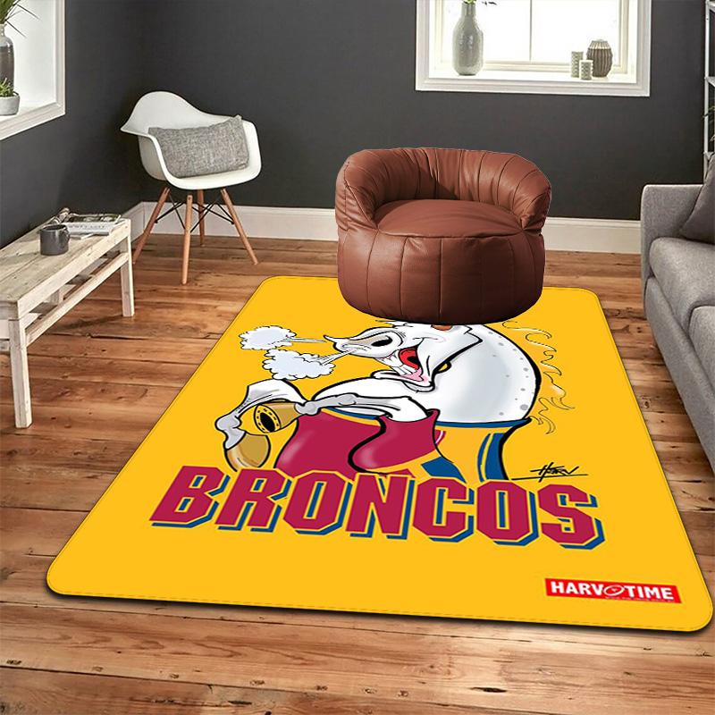 Broncos Pride Rug Floor Mat for Living Room or Bedroom Soft and Comfortable Carpet a Gift for Birthday and Holiday.PFF260912040