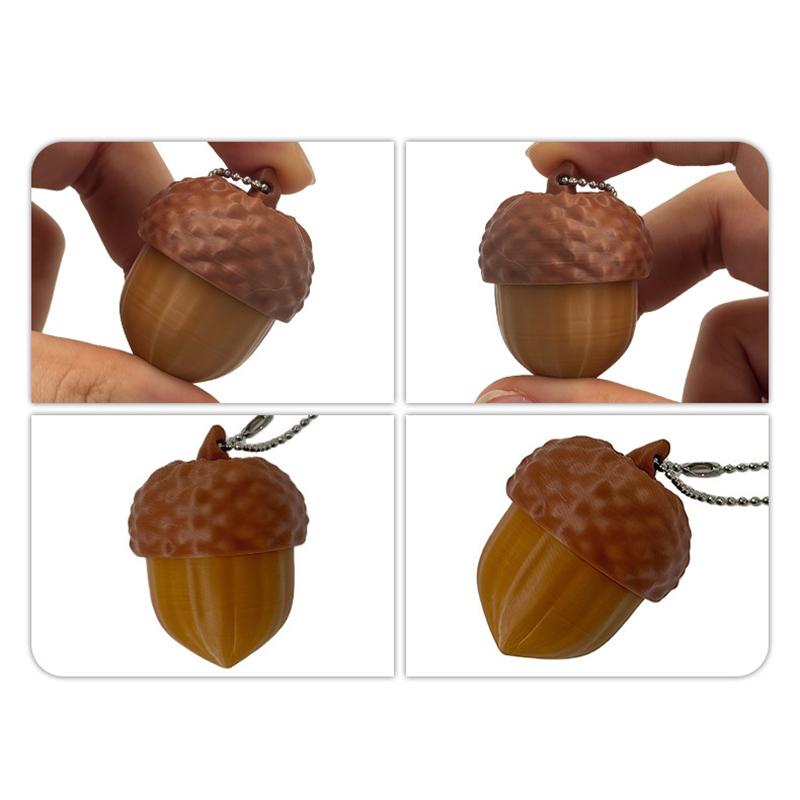 3D Printed Acorn Screen Tapper Keychain Smooth Surface Lightweight Mobile Gaming Accessory for Daily Bag Decor