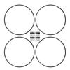 4Pcs Wheel Rim Protector Strip Scratch Resistant Stylish Look Adhesive Installation Wheel Hub Rim