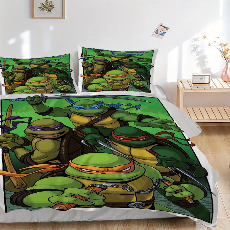 3pcs Turtles Bedding Set. Soft and Comfortable with No Core Included (1x Duvet Cover + 2x Pillow Covers) yy251031069