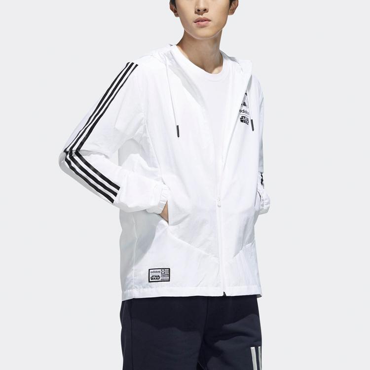 adidas neo Men's Star Wars Windbreaker White DW8174