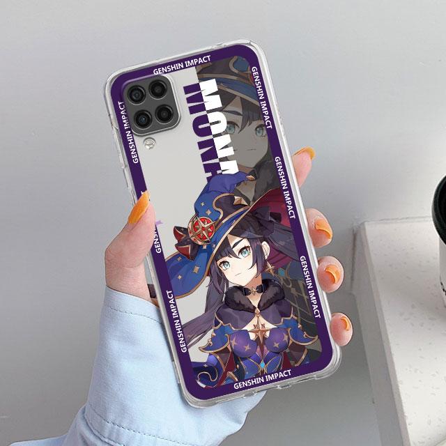 Genshin Impact Game милый прозрачный чехол для Samsung Galaxy A52 A12 A51 A32 A21s A71 A32 A22 50 A70 A31 A72 5G чехол для телефона