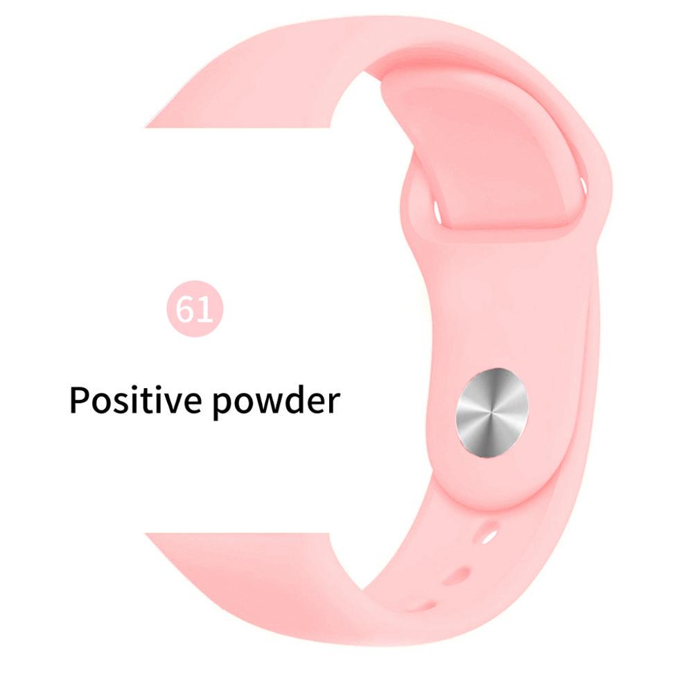 Мягкий спортивный силиконовый ремешок для часов Apple 4 3 2 1 38 мм 42 мм дышащий браслет для Iwatch Series 5 6 SE 40 мм 44 мм ремешок