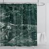 Мраморная водонепроницаемая шторка для душа Водонепроницаемая шторка для душа для декора ванной комнаты Принтованная моющаяся шторка для душа с крючками