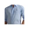 Polo Ralph Lauren Дышащая рубашка поло с вышивкой логотипа Мужские рубашки Синий 710967608-006