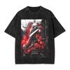 Стирка Футболки Devil May Cry Данте Хип-Хоп Винтажные Футболки Уличная Одежда С Коротким Рукавом Графические Топы Футболка Мужчины Женщины