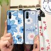 Durable Dirt-resistant Phone Case For OPPO Realme C3/C3i/Narz N10A Silicone Ring Anti-dust Wristband Anti-knock Flower