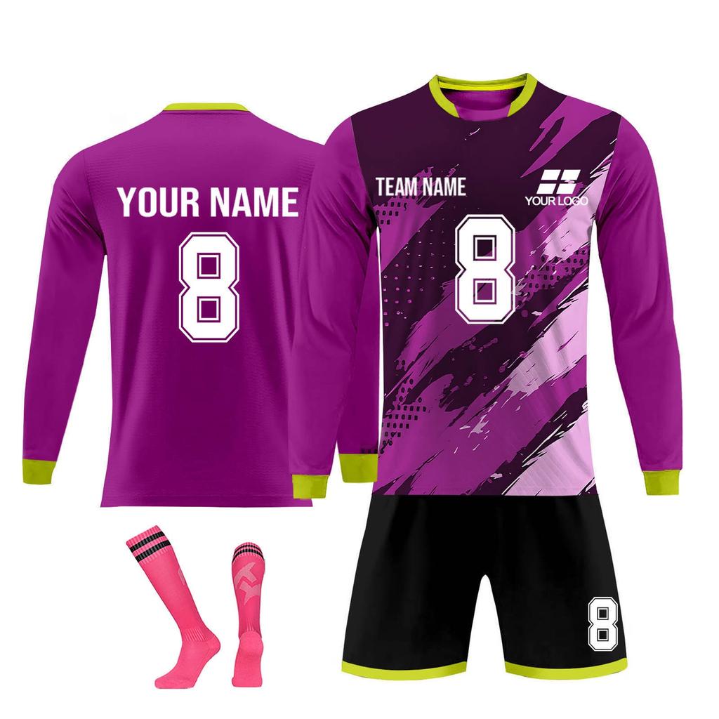 Personalised Shirts Kit Mens Girls With Name Number Custom Football Jerseys For Boys Training Suit