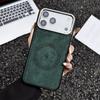 Беспроводная зарядка Магнитный кожаный чехол Для iPhone 17 16 15 14 13 12 11 Pro Max Plus Для Magsafe Бампер Ударопрочный чехол