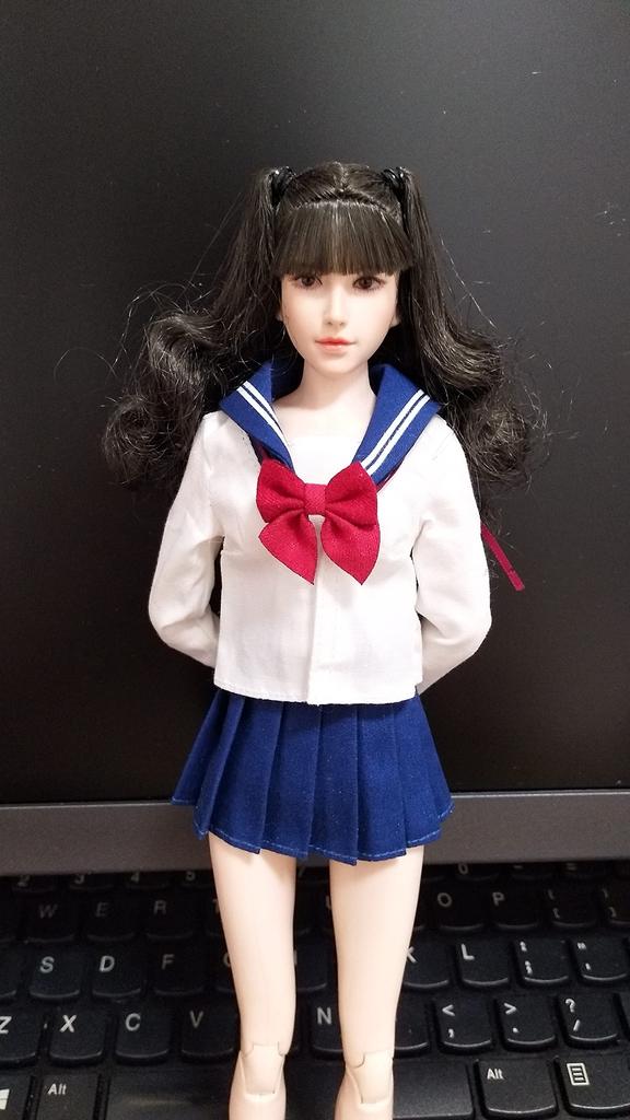 Toys Hobbies Figure with TBLeague Body GS Pure Style High School Girl White Dark Blue JK Sailor Uniform Short Mini Skirt Version Shoes and Socks Not &