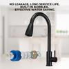 New Pull Out Kitchen Faucet Single Handle Kitchen Tap Single Hole 360 Rotation Swivel Sprayer Water Mixer Tap Cold And Hot Black