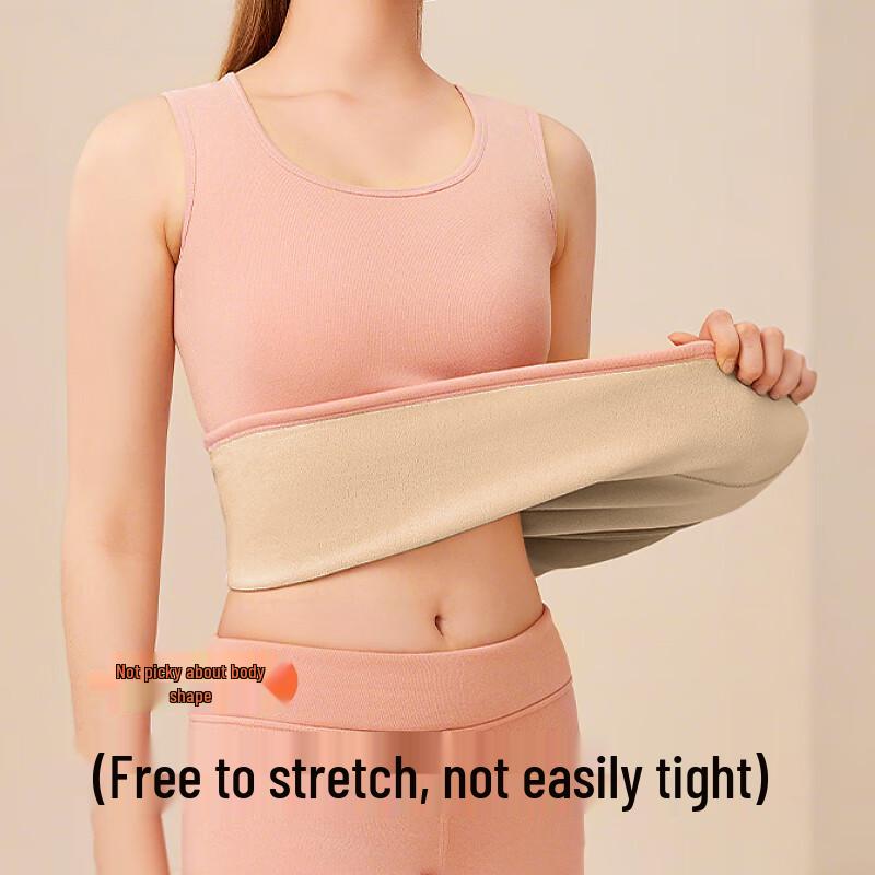 Langsha Women's Thickened Thermal Lamb Fleece Vest