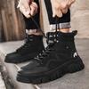 Мужская обувь осень-зима, новые ботинки средней высоты на толстой подошве для активного отдыха, нескользящие и износостойкие, повседневные спортивные ботинки Martin с высоким берцем