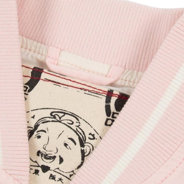 Evisu Ss22 Deconstructed Buddha Head Versatile Logo Letter Loose Jacket Women jackets Pink 2ESHTW2JK778OSNY