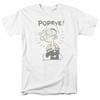 Popeye Old Seafarer Comic Cartoon Tee White Unisex T-Shirt