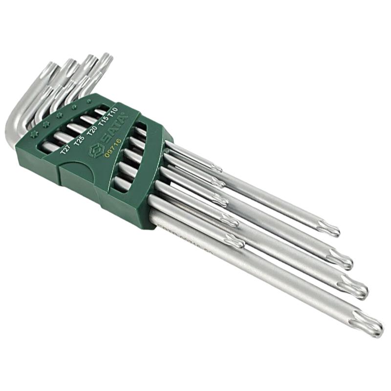 SATA 9-Piece Extra Long Ball End Hex Wrench Set