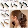 Hairpin Rhinestone Banana Clip Ponytail Holder Vertical Clip Sweet Bowknot Hair Clip  Women