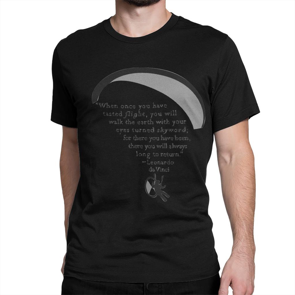 Paragliding 4 Unisex T Shirt Vintage Tee Shirt Short Sleeve Crew Neck T-Shirts Cotton Summer Clothes
