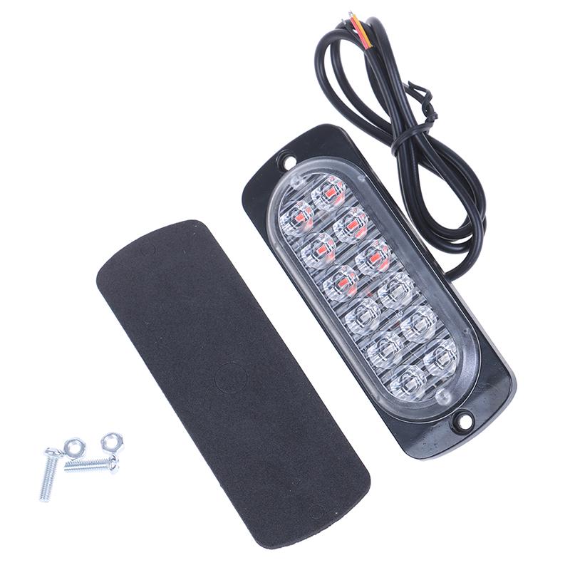 Красный/синий 12 светодиодных автомобильных стробоскопов, аварийная полицейская сигнальная лампа, модель с 18 вспышками