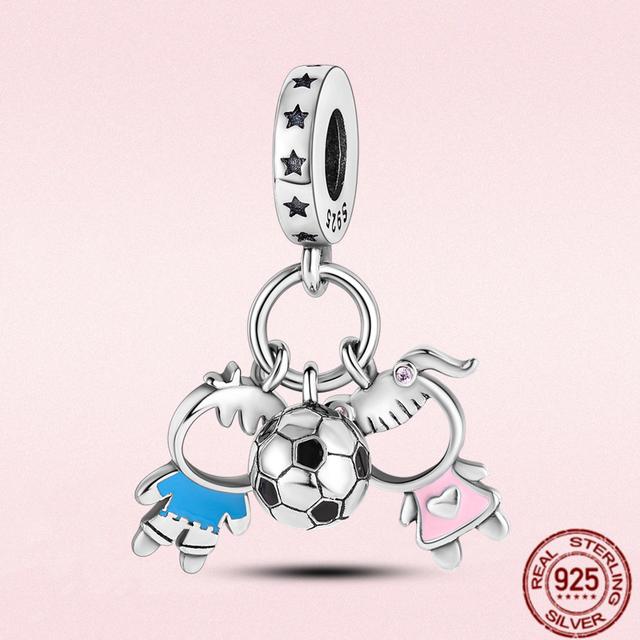 2023 New Pink Flowers Unicorn Flower Heart Mama Forever Love Beads Fit Original Fasion Glamour 925 Silver Bracelet Jewelry