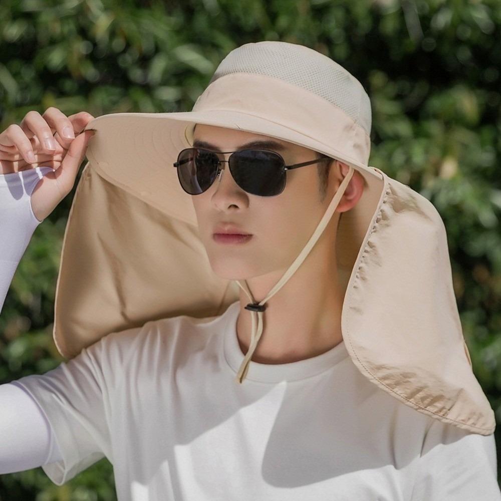 Neck Protection Men Sun Hat Cloth Fisherman Hat Fashion Summer Bucket Hat Male