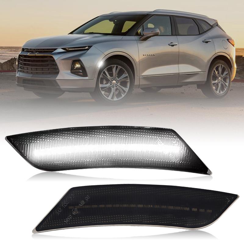 2 шт. Для Chevrolet Blazer 2019-2024 Cadillac ATS 2013-2014 XT5 2017-2024 Белый светодиодный передний боковой габаритный огонь BG9
