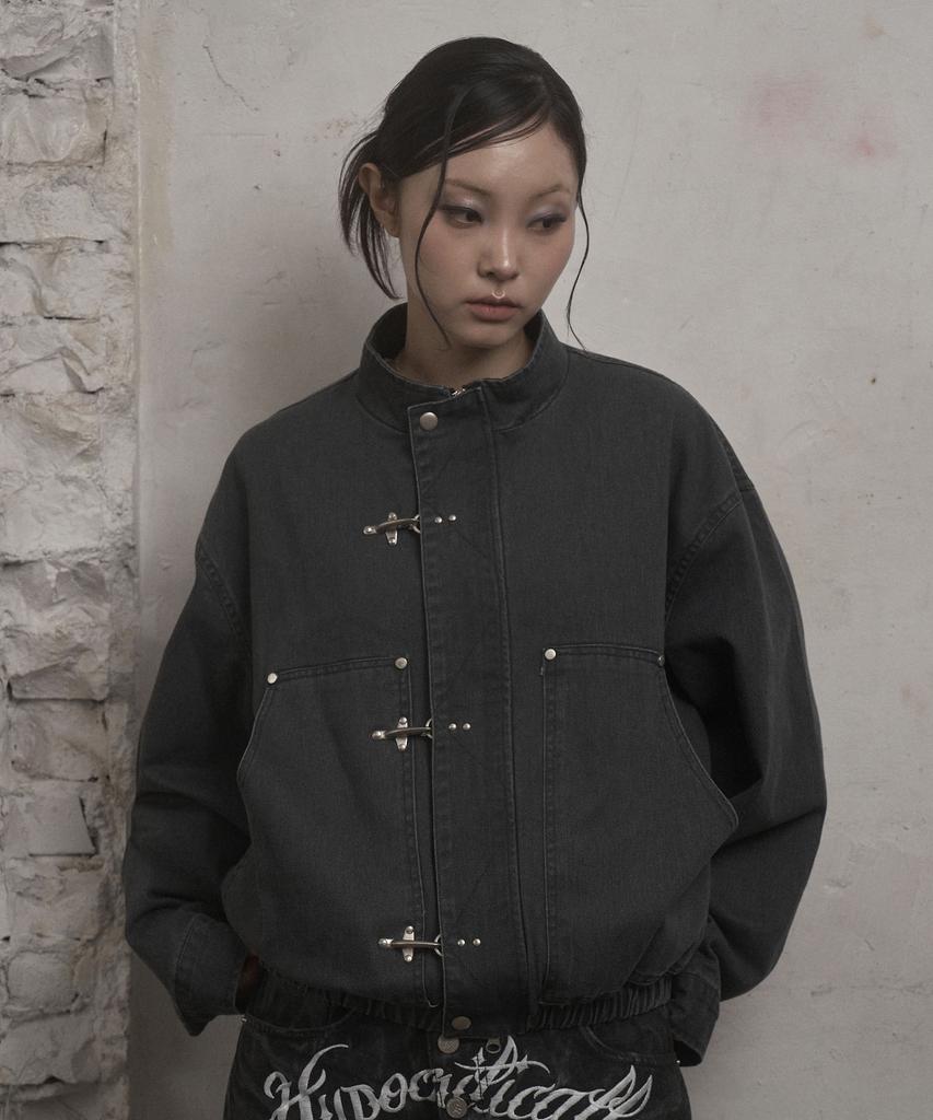 UNUSEDLAB Washed Fireman Jacket (Charcoal)