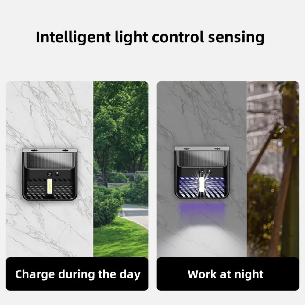Светодиодная солнечная лампа от комаров, уличная водонепроницаемая лампа высокого напряжения на солнечной энергии, садовая лампа для защиты балкона, репеллент для борьбы с вредителями