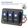 24V 12V for Caravan Switch Panel 3 Button Car Light Toggle For Boat Truck Trailer Marine Motorhome Campervan furgone Accessories