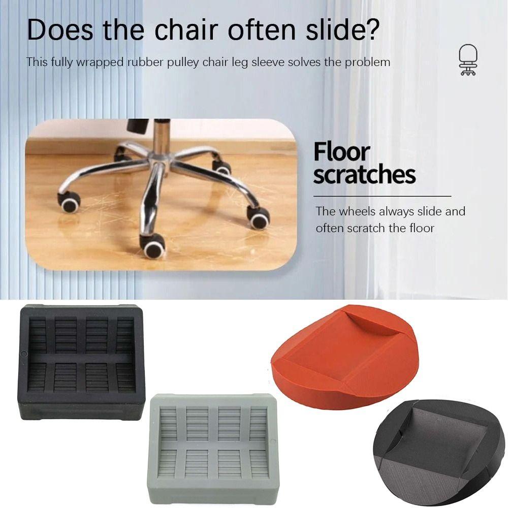 Universal Furniture Caster Cups Wheel Holder Anti Vibration Pad  Refrigerator Bed