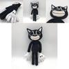 Серия Siren Head Плюшевая игрушка Черный кот Мягкая набивная кукла Идеально подходит для поклонников ужасов